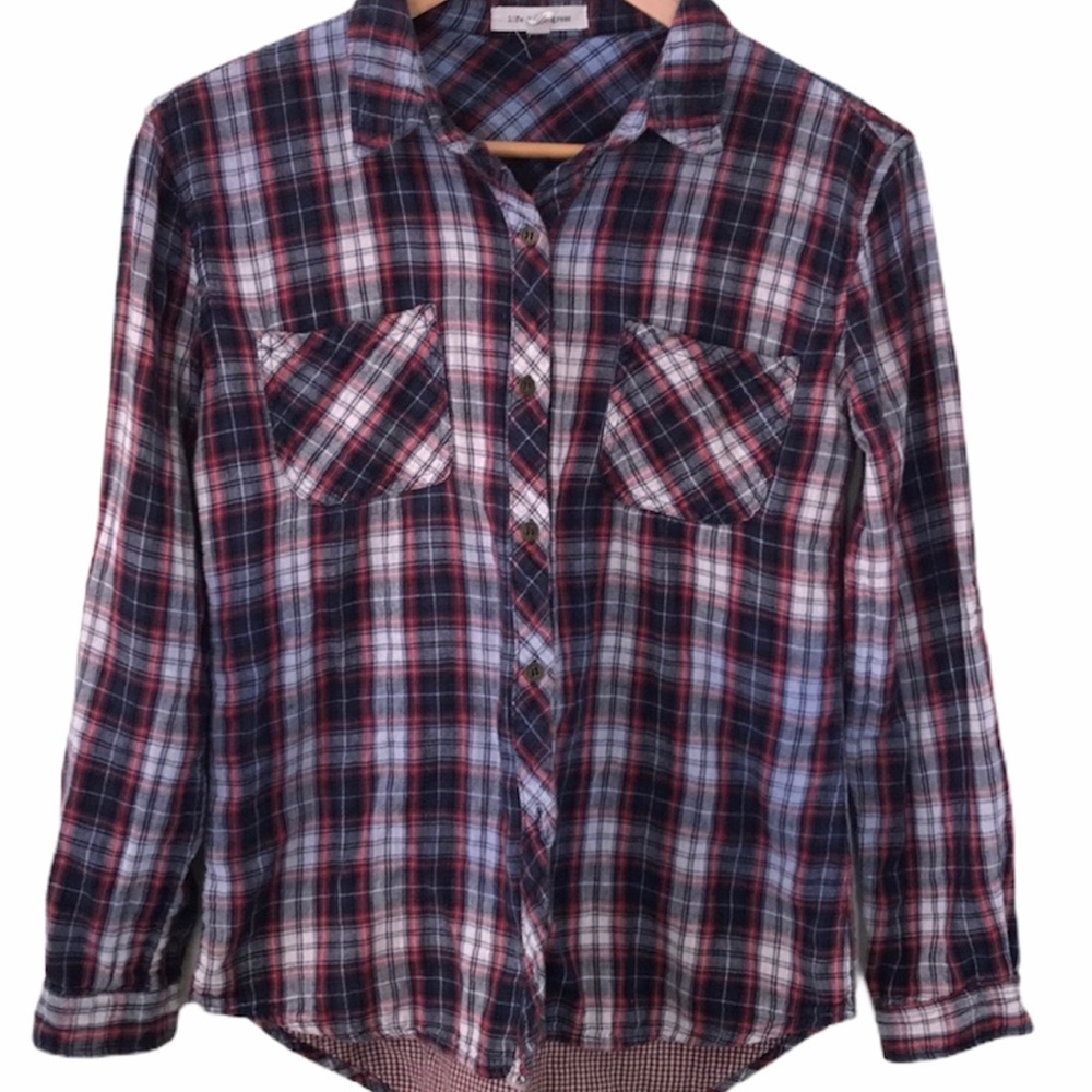 Life in Progress plaid shirt